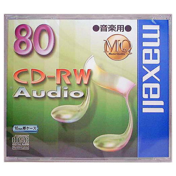 マクセル 音楽用CD-RW 80分 1枚入り CDRWA80MQ1TP [CDRWA80M…...:edion:10005506