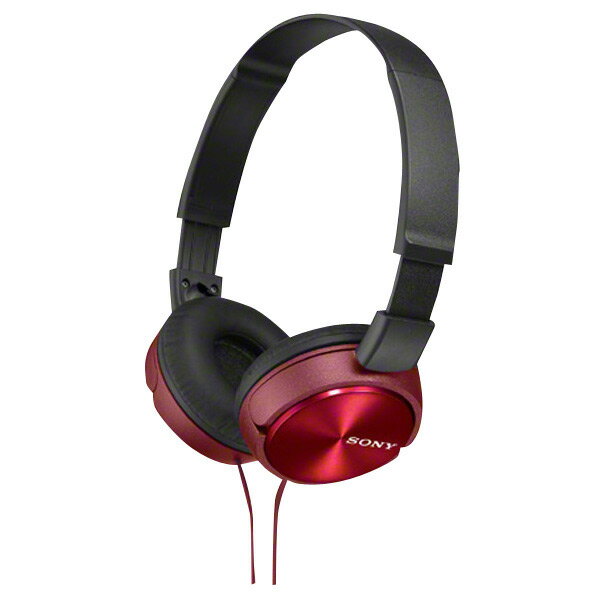 SONY 密閉ヘッドバンド型ヘッドフォン レッド MDR-ZX310 R [MDRZX31…...:edion:10153700