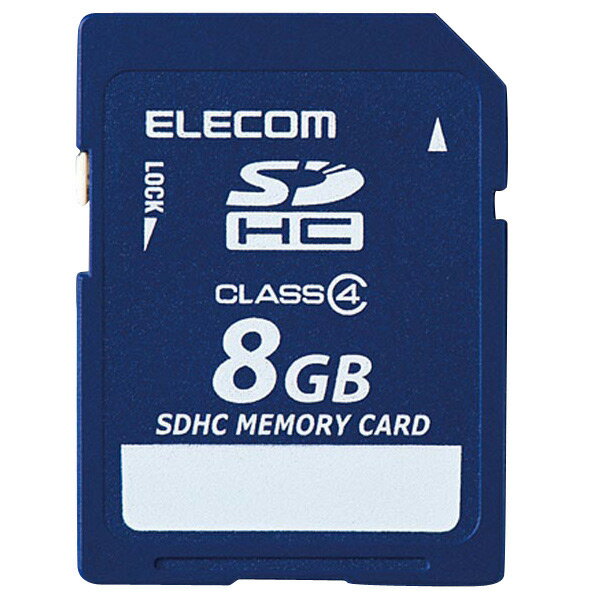 エレコム SDHCメモリカード(Class4対応・8GB) MF-FSDH08GC4R [MFFSD...:edion:10130557