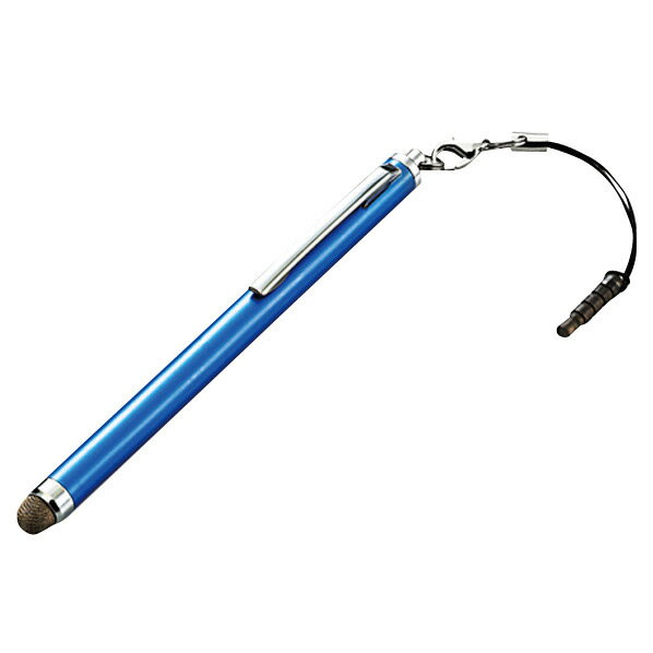 エレコム タブレット用導電繊維タッチペン(ロングタイプ) ブルー TB-TPLS01BU [TBTP...:edion:10135195