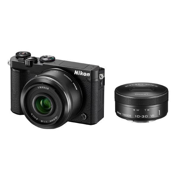 【送料無料】ニコン デジタル一眼カメラ・ダブルレンズキット Nikon 1 J5 ブラック…...:edion:10287356