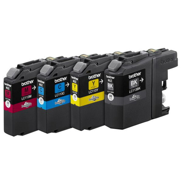 【送料無料】ブラザー インクカートリッジ 4色パック LC113-4PK [LC1134PK]【10...:edion:10111092