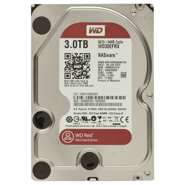 【送料無料】WESTERN DIGITAL 内蔵型 3TB HDドライブ WD Red W…...:edion:10125165