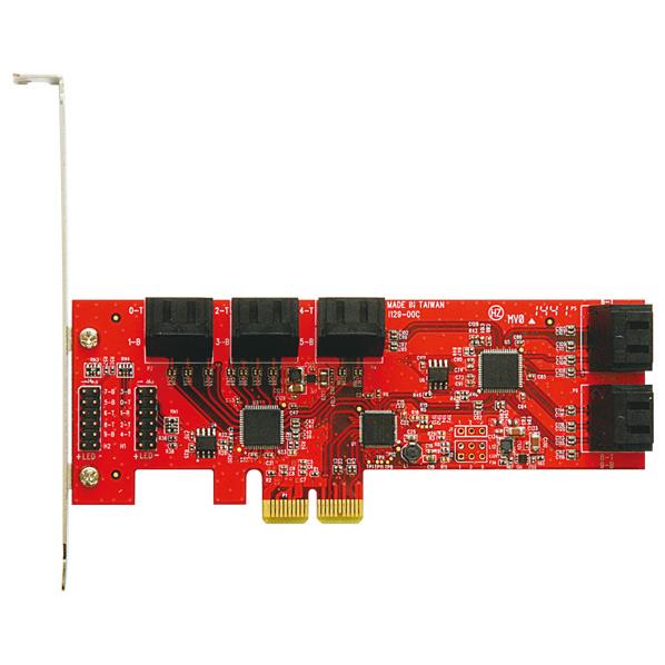 lu ASMedia ASM1062+JMB575(~2) SATA3~10 C^[tF[XJ[h Lm SATA3I10-PCIE [SATA3I10PCIE]