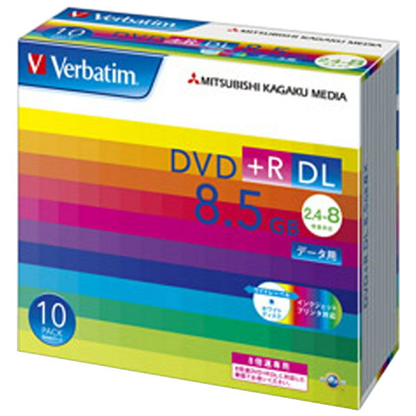 Verbatim データ用DVD+R DL 8.5GB 2.4-8倍速 インクジェットプリンタ対応 ...:edion:10030584