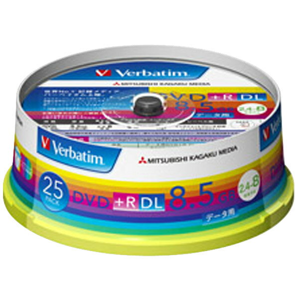 【送料無料】Verbatim データ用DVD+R DL 8.5GB 2.4-8倍速 インク…...:edion:10017996