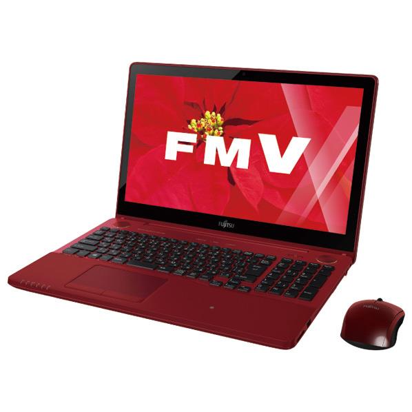 【送料無料】富士通 ノートパソコン Kual LIFEBOOK ガーネットレッド FMVA77WRG...:edion:10340490