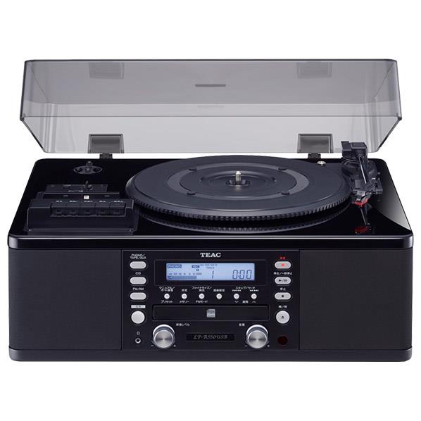 【送料無料】TEAC ターンテーブル/カセットプレーヤー付 CDレコーダー LP-R550…...:edion:10340452