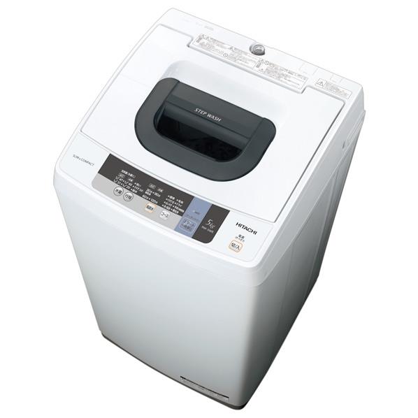 【送料無料】日立 5．0kg全自動洗濯機 ピュアホワイト NW-5WR W [NW5WRW…...:edion:10343571