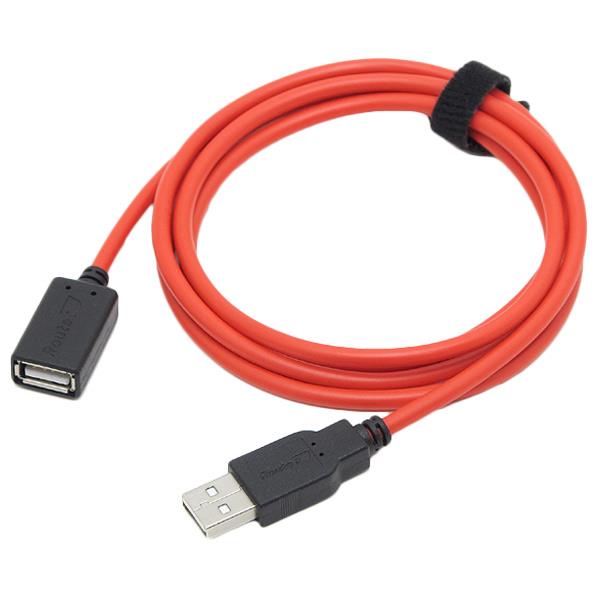 ルートアール 急速充電用USB延長ケーブル(1．5m) 赤 RC-UHCE15R [RCUHCE15R]