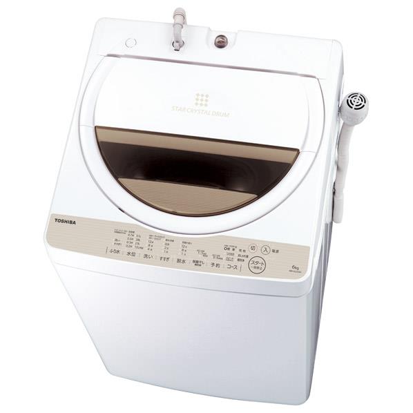 【送料無料】東芝 6．0kg全自動洗濯機 グランホワイト AW-6G5(W) [AW6G5W]【RNH】