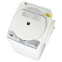 シャープ 8.0kg洗濯乾燥機 ホワイト系 ESTX8CW ...