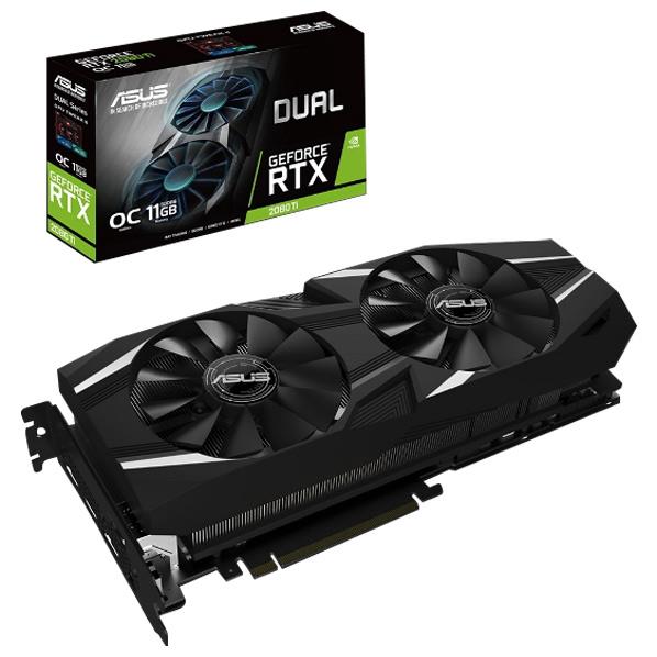 ASUS OtBbNJ[h NIVIDIA GeForce RTX 1080 Ti `bvZbg GDDR6 11GB DUALV[Y DUAL-RTX2080TI-O11G [DUALRTX2080TIO11G]