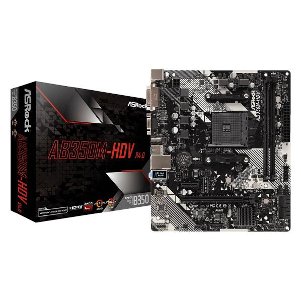 ASRock Micro ATXマザーボード AB350M-HDV R4．0 AB350M-HDV R4.0 [AB350MHDVR40]