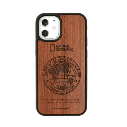 National Geographic iPhone 12 mini用Global Seal Nature Wood Case Rosewood NG19625I12 [NG19625I12]【MYMP】