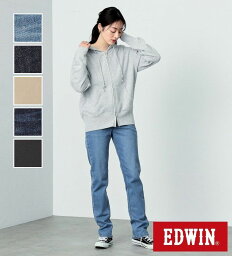 【エドウイン<strong>公式</strong>】インターナショナルベーシック 股上深め ゆったりストレートパンツ EDWIN LADIES エドウィン INTERNATIONAL BASIC 定番 日本製 国産 ストレッチ<strong>デニム</strong> ジーンズ ジーパン レディース ME403