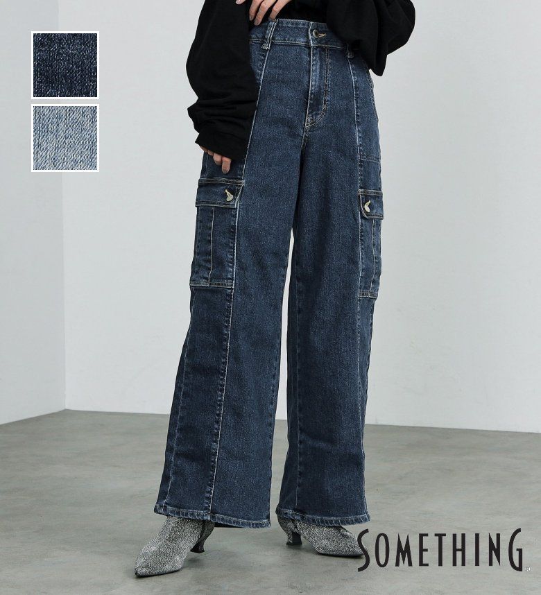 【<strong>サムシング</strong>公式】 SOMETHING LISA カーゴ<strong>ワイドパンツ</strong>
