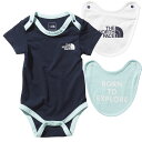 ノースフェイス ショートスリーブロンパースアンド2Pビブ NTB11969 (UN)アーバンネイビー ベビー THE NORTH FACE S/S Rompers &2P Bib