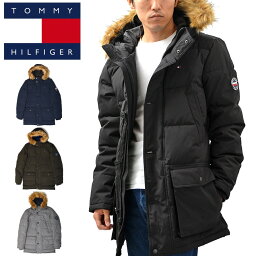 TOMMY HILFIGER トミーヒルフィガー <strong>ダウンジャケット</strong> ダウンコート ロングジャケット 159AP468 中綿 アウター <strong>メンズ</strong> USAモデル エコファー