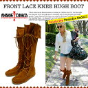 【●】ミネトンカ[MINNETONKA]レースアップブーツ[編み上げスエードブーツ]Women's Front Lace knee high boot1422 1428 1429