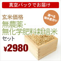 【送料無料】23年産「無農薬栽培　お米」お試しセット[ 2Kg×2銘柄]玄米/白米/分つき米/放射能検査済み