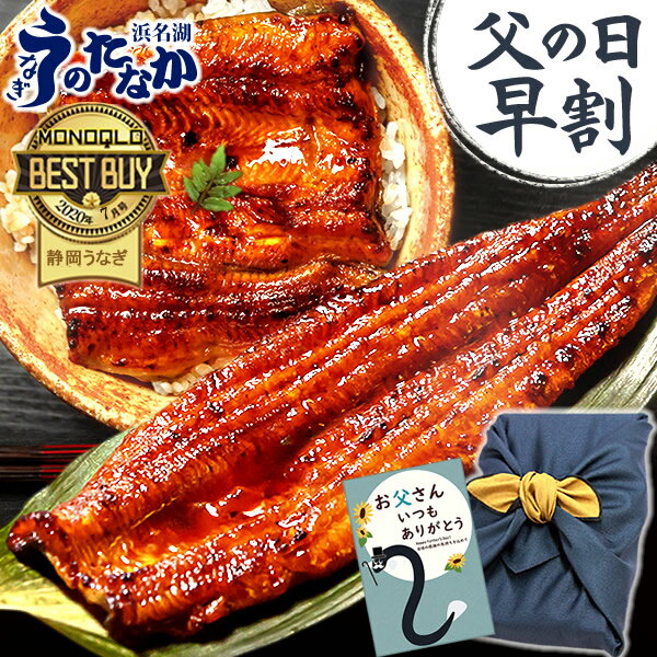 父の日 プレゼント 父の日ギフト 食べ物 国産 うなぎ 父の日 ギフト 送料無料 鰻 蒲焼き ギフトセット 【静岡 AA 風呂敷】FA [2〜3人用]