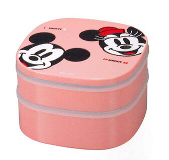 【送料無料】 重箱 ディズニー ミッキーSL 2段オードブル重箱 ピンク タッパー付(Disney ...:eemon:10002817