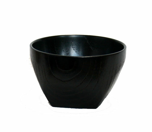 モダンフリーカップ（大）　黒　うるし塗（小鉢、汁椀）001-902 