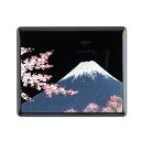 蒔絵 印鑑ケース 富士に桜 (紙箱入り)