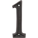 POSH LIVING ウォールデコ アルミナンバー 「1」 63287 DIY パーツ PARTS インテリア 置物 オブジェ 数字 おしゃれ 男前 インダストリアル ポッシュリビング