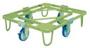 サカエ 自在移動回転台車 200φウレタン車(取手なし) RE-1UG