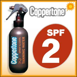 Coppertone(コパトーン)■タンニングウォーター2■SPF2■サンタンニング