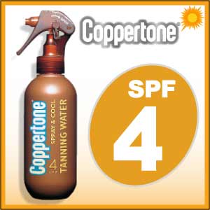 Coppertone(コパトーン)■タンニングウォーター4■SPF4■サンタンニング