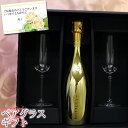 ヴィーニャ ペアシャンパングラス&ボッテガ・ゴールド750ml ギフト
