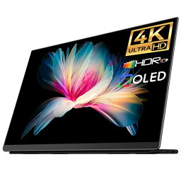 EHOMEWEI <strong>モバイルモニター</strong> OLED 4K 有機EL <strong>13.3インチ</strong> 光沢 100％ 600g DCI-P3 超薄型 軽量 Switch用 ケース付き メーカー保証3年間 <strong>タッチパネル</strong>非対応モデル LO-133NU（旧型番O133NSL）