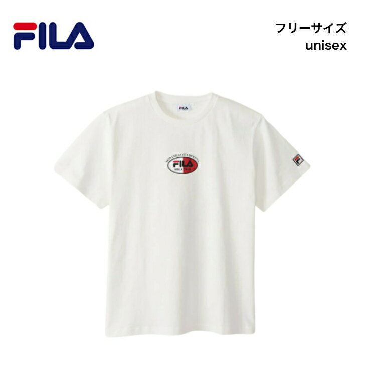 フィラ tシャツ レディース メンズ 半袖 ブランド スポーツ 【 FILA コラボ限定Tシャツ クリアファイル 8枚セット ノベルティ 付き 】 ホワイト カジュアル シンプル かっこいい 人気 白 半袖T T-shirt ウォーキング ウェア 韓国