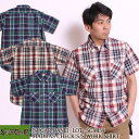 SUGAR CANE L 55% / C 45% MADRAS CHECK S/S WORK SHIRT SC38159 東洋エンタープライズ シュガーケーン マドラスチェックワークシャツ チェックシャツ 半袖シャツ 綿 麻 コットン リネン 日本製 国産 アメカジ メンズ PUP