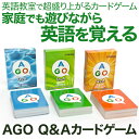 英語教材 AGO(エイゴ)Q&A カードゲーム 3レベルセット(第2版)ボックスセット / 幼児英語 知育 おもちゃ 女の子 男の子 幼児 子供 子供用 小学生 英会話教材 カード ゲーム