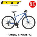 【2022年モデル】GT（ジーティー） TRANSEO SPORT V2（トランセオ スポーツ V2） 【プロの整備士による整備組付済】 【今出川京大前店別館】 クロスバイク