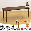 ダイニングテーブル 180 長方形 180×80cm 4〜6人用 木製 テイスト(北欧 ナチュラル シンプル ミッドセンチュリー モダン 和風モダン) 楽天 通販 送料無料 【安心1年保証】【西濃便※指定/代引/沖縄.離島不可】