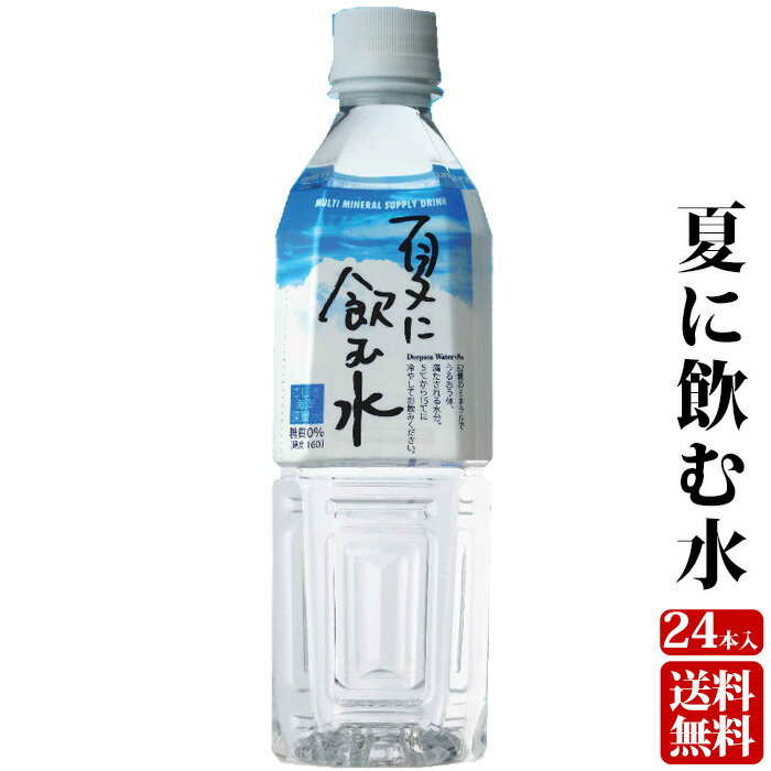 【送料無料】 夏に飲む水 500ml×24本 鹿児島