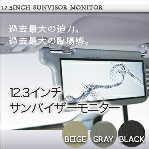 サンバイザーモニター 12.3インチ 左右2個セット 安心1年保証サンバイザーモニター 12.3インチ 左右2個セット 到着後レビューで送料無料