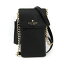 ケイト・スペード(Kate Spade) North South Phone Case BARU2106 レディース レザー ポシェット ブラック 【中古】