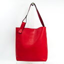 ロエベ(Loewe) レザー ショルダーバッグ レッド 【中古】