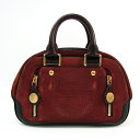 ルイ・ヴィトン(Louis Vuitton) LVスタンプ PM M95238 レディース ボストンバッグ ブラック,ダークブラウン,レッドブラウン 【中古】
