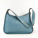 デルボー(Delvaux) レディース レザー ショルダーバッグ ライトブルー 【中古】
