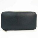 ヴァレクストラ(Valextra) ジップパース 12カード V9L21 ユニセックス レザー 長財布(二つ折り) ネイビー 【中古】