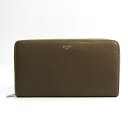 セリーヌ(Celine) ラージ ジップドマルチファンクション 105003 レディース カーフスキン 長財布(二つ折り) グレージュ,イエロー 【中古】