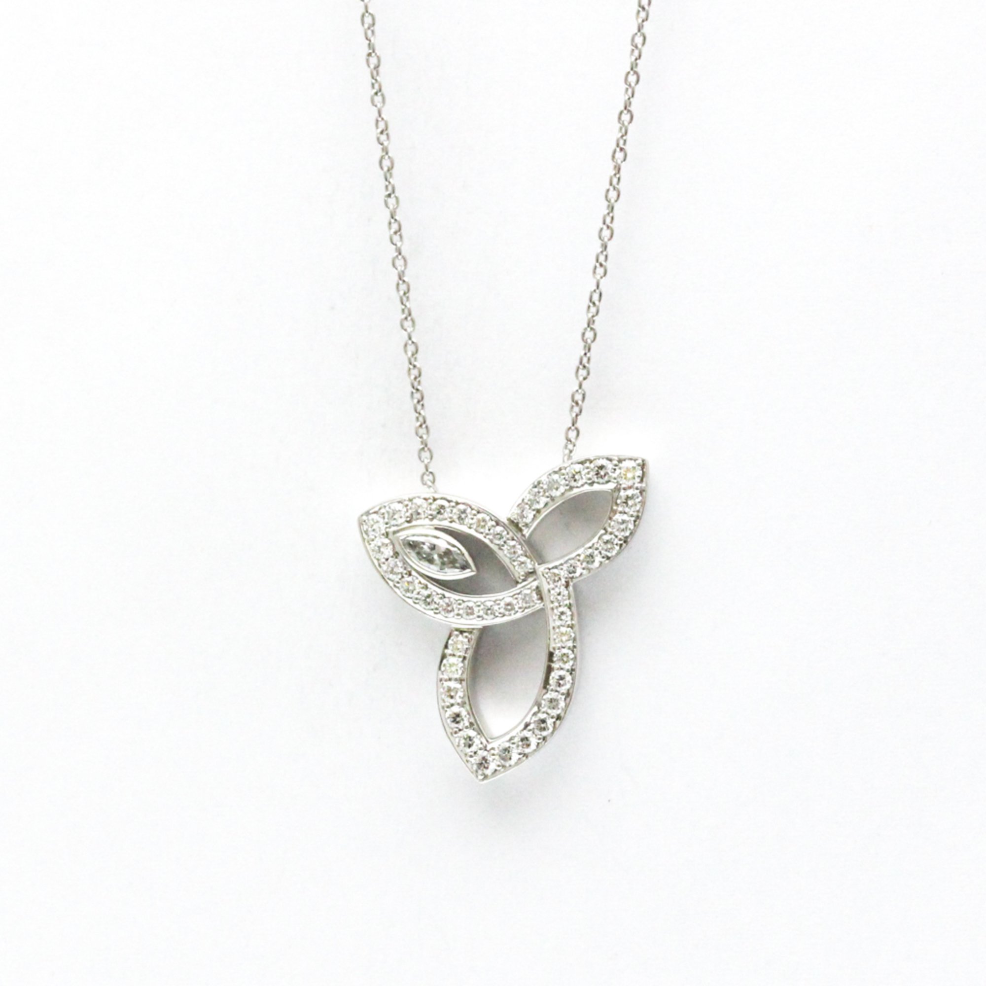 ハリー・ウィンストン(Harry Winston) プラチナ ダイヤモンド レディース,メンズ ファッション ペンダントネックレス (シルバー) リリークラスター ネックレス【中古】