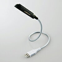 コンパクトながら400ルクスの高照度を実現！省エネ・長寿命LED USBライト：LEC-USB1N01BK[ELECOM(エレコム)]【税込2100円以上で送料無料】